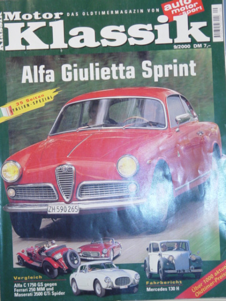 Motor Klassik, Heft 9, September 2000