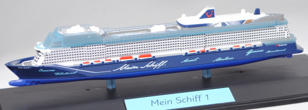 00401 Kreuzfahrtschiff neue Mein Schiff 1 (Baunr. NB-1392, Indienstst. 27.04.2018), SIKU, 1:1397, mb