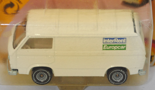 00015 VW Transporter Kastenwagen (T3), Mod. 79-82), weiß, interRent / Europcar, SIKU, 1:60, P23 m-