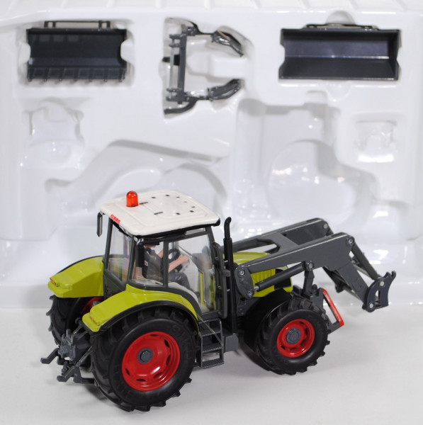 Claas-Traktor-Set: Claas Ares 697 ATZ (Mod. 05-08) mit Frontlader (vgl. 3656), Ballenzange+Dunggabel
