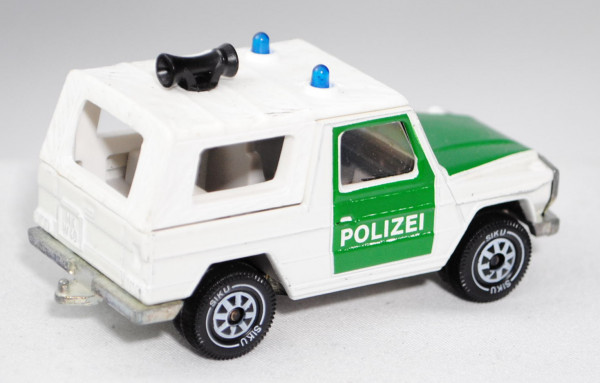 Mercedes-Benz 280 GE (Typ W 460, Modell 1980-1990) Polizei-Geländewagen, reinweiß/minzgrün innen lic