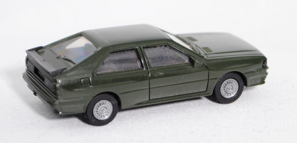 Audi Quattro (B2, Typ 85Q, Modell 1980-1982), chromoxydgrün, Herpa, 1:87, mb (Schachtel vergilbt und