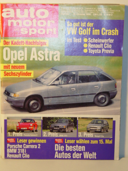 auto motor und sport, Heft 22, 19. Oktober 1990