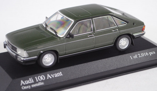 Audi 100 Avant GL 5D (C2, Typ 43, Facelift 1979, Mod. 1979-1982), onyxmetallic, Minichamps, 1:43, mb