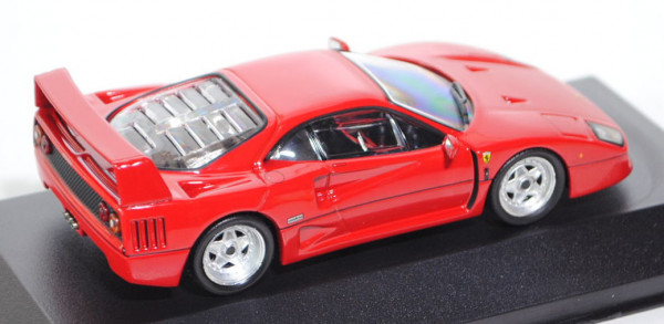 Ferrari F40, Modell 1987-1992, dunkel-verkehrsrot, IXO MODELS®, 1:43, PC-Box