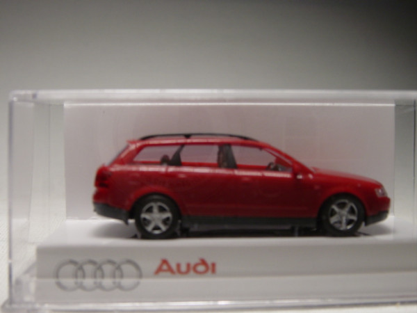 Audi A4 Avant, rot, Werbemodell Audi, Busch, 1:87, mb