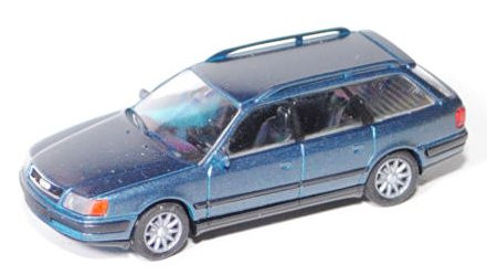 Audi 100 Avant (C4), Modell 1991-1994, grünblaumetallic, mit 10-Speichen-Felgen, Rietze, 1:87, mb