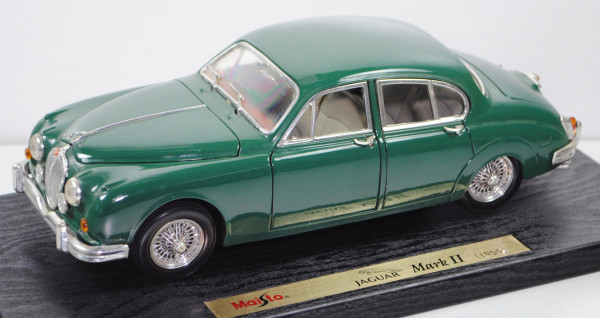 Jaguar Mark II 3.8 RHD (MK 2, Mod. 59-67, Bj. 59), british racing green, Maisto für Tchibo, 1:18, mb