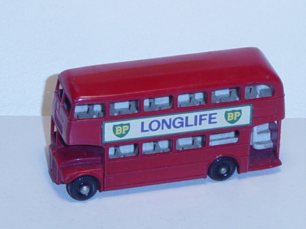 London Routemaster Bus, karminrot, BP LONGLIFE BP, Matchbox Series