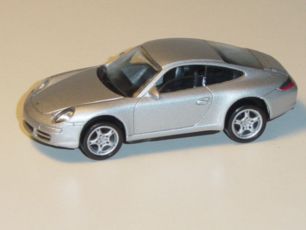 Porsche 911 Carrera S (Typ 997, Modell 2004-2008), silber, ca. 1:56, Norev SHOWROOM, mb