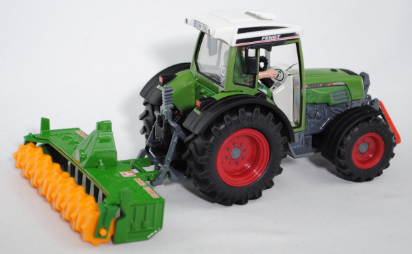 Fendt (Farmer) 207 S Traktor (Mod. 02-09) mit AMAZONE Kreiselgrubber KG 303 (vgl. 1958), cremeweiß/h