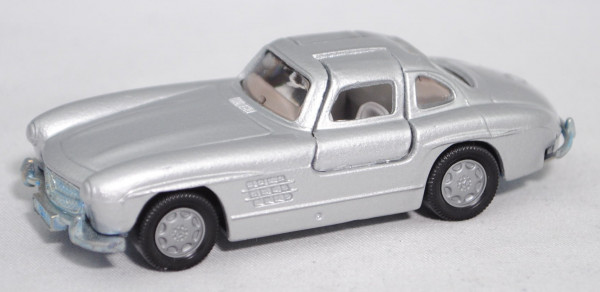 00003 Mercedes-Benz 300 SL (BR W 198, Modell 1954-1957), silbergraumetallic, innen+Lenkrad grau, B7