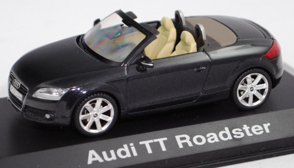 Audi TT Roadster 3.2 quattro (2. Gen., Typ 8J, Mod. 06-10), phantomschwarz perleffekt, Schuco, 1:43