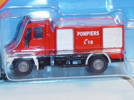 00100 F Feuerwehr Set bestehend aus Unimog Feuerwehr und Mercedes Sprinter, verkehrsrot/schwarz/rein
