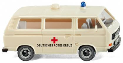 DRK VW T3 Bus, Modell 1979, hellelfenbein, DEUTSCHES ROTES KREUZ, Wiking, 1:87, mb