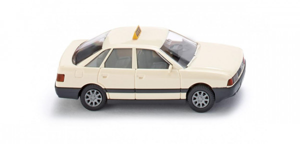 Taxi - Audi 80 (Baureihe B3, Typ 89, Modell 1986-1991), hellelfenbein, TAXI, Wiking, 1:87, mb