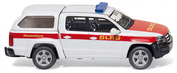DLRG VW Amarok, Modell 2010-, weiß, roter Streifen, DLRG Wasserrettung, Wiking, 1:87, mb