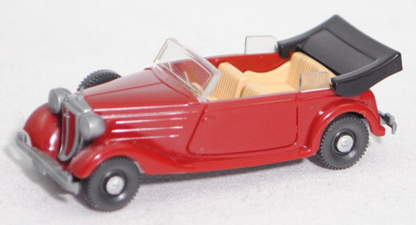 Audi Front 225 Cabriolet (Typ Front 2, Modell 1934-1938, Baujahr 1937), weinrot, Wiking, 1:87, mb