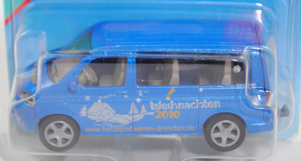 00004 VW T5.1 Multivan (Modell 2003-2009), hell-verkehrsblaumetallic, Holzspielwarenladen, P29b