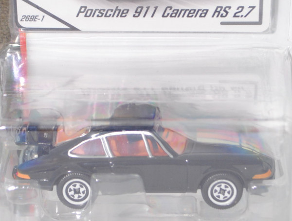 Porsche 911 Carrera RS 2.7 Touring (Modell 1972-1973), schwarz, Nr. 269E-1, majorette, 1:56, Blister