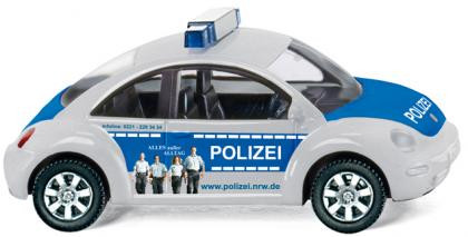 Polizei - VW New Beetle (Typ 9C), Modell 1997-2010, reflexsilber/blau, POLIZEI / ALLES außer / ALLTA