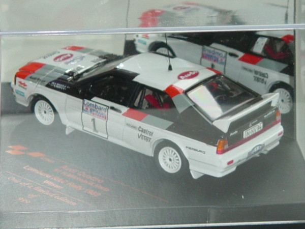 Audi Quattro, weiß, Winner Lombard RAC Rallye 1982, H. Mikkola / A. Hertz, Nr. 1, Vitesse, Limited E