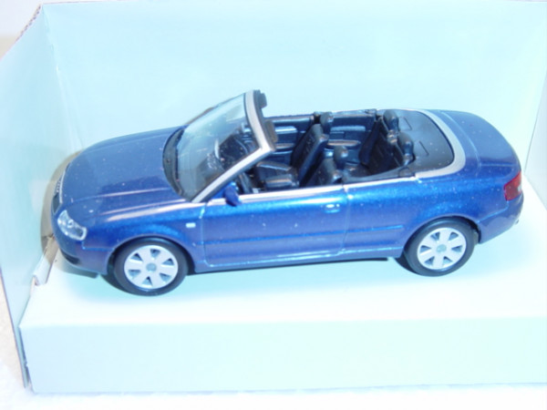 Audi A4 Cabrio, Mj. 2003, blaumetallic, Schuco, 1:43, mb