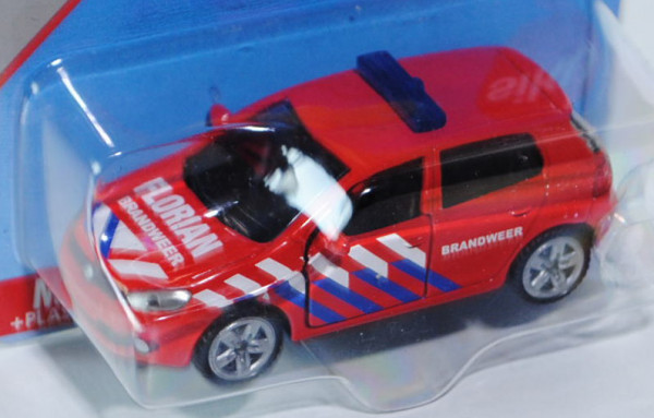 00301 VW Golf VI 2.0 TDI Feuerwehr, Modell 2008-2012, verkehrsrot, innen schwarz, FLORIAN / BRANDWEE