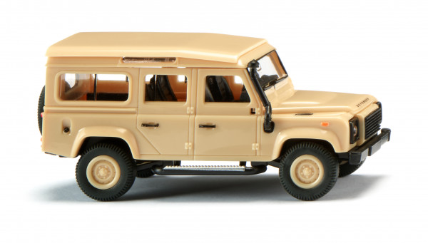 Land Rover Defender 110 County Station-Wagon (CWS) (Modell 1990-2016), beige, Wiking, 1:87, mb