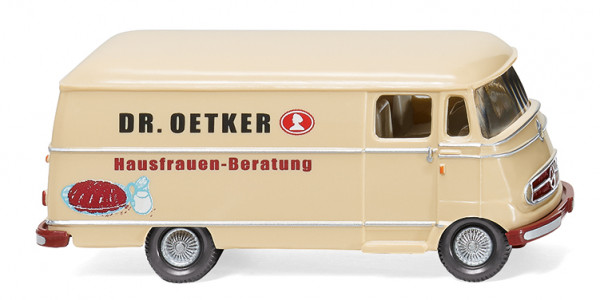 Mercedes-Benz L 319 (Modell 1955-1967) Kastenwagen, elfenbeinbeige, DR. OETKER, Wiking, 1:87, mb