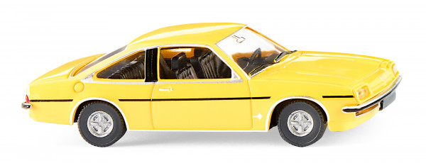 Opel Manta Berlinetta (2. Generation, Typ B Baureihe B2, Modell 1982-1983), gelb, Wiking, 1:87, mb