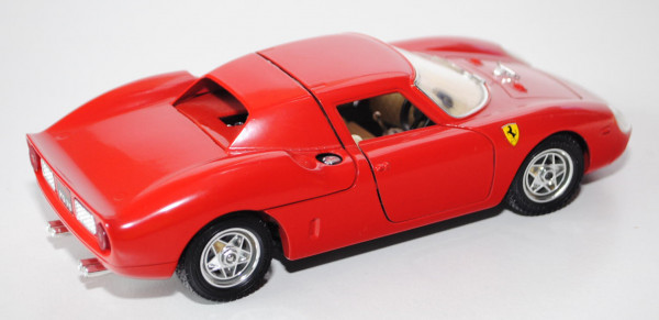 Ferrari 250 Le Mans, Modell 1965, cremeweiß, Türen + Motorhaube + Haube vorne zu öffnen, mit Lenkung