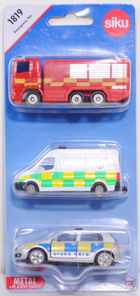 00600 GB Emergency Set mit: Scania R380 + MB Sprinter II + VW Golf VI, AMBULANCE / POLICE, P29e
