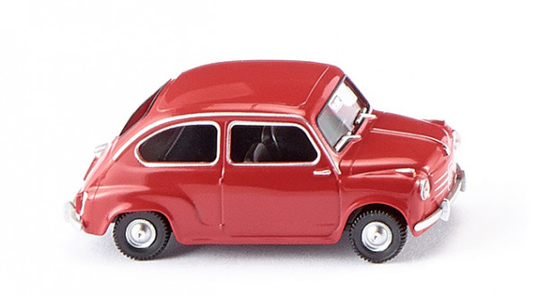 Fiat 600, Modell 1955-1964, rot, Wiking, 1:87, mb
