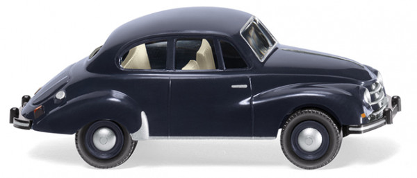 DKW Meisterklasse (Typ F 89 P, Modell 1950-1954, Baujahr 1950), schwarzblau, Wiking, 1:87, mb