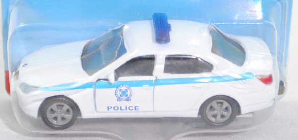 00901 GR BMW 545 i (Typ E60, Mod. 03-07) Polizei-Streifenwagen, weiß, POLICE, ohne Typenbezeichnung