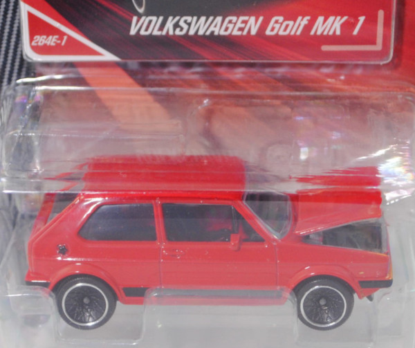VW Golf I GTI (1. Gen., Typ 17, Modell 1976-1978) (Nr. 264E), rot, Nr. 264E-1, majorette, 1:52, mb