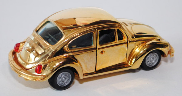 VW Käfer 1302, Modell 1970-1972, gold, Türen zu öffnen, Sitzlehnen klappbar, geschlossene Felgen, GA