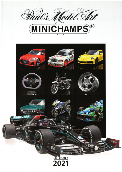 Minichamps Katalog Edition 1 2021 mit 156 Seiten DIN A4, Minichamps