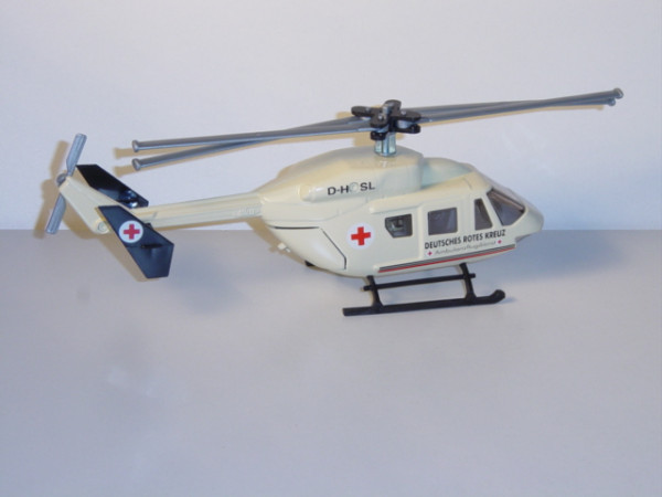 DRK-Hubschrauber BK 117, hellelfenbein, DEUTSCHES ROTES KREUZ / Ambulanzflugdienst / D-HKSL, L15