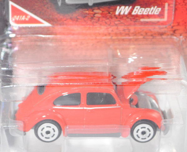 VW Beetle / Käfer Standardlimousine (Typ 11, Modell 1953-1957) (Nr. 241A-2), blutorange, 1:64, mb