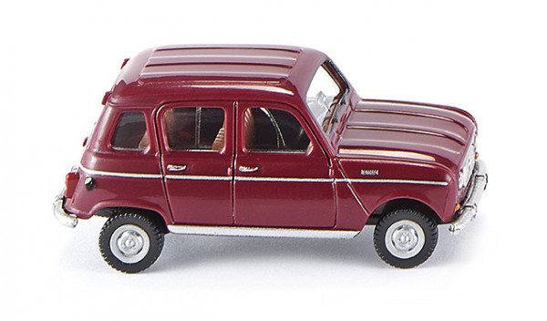 Renault 4 (Typ R4, Modell 1961-1967, Baujahr 1961), weinrot, Wiking, 1:87, mb