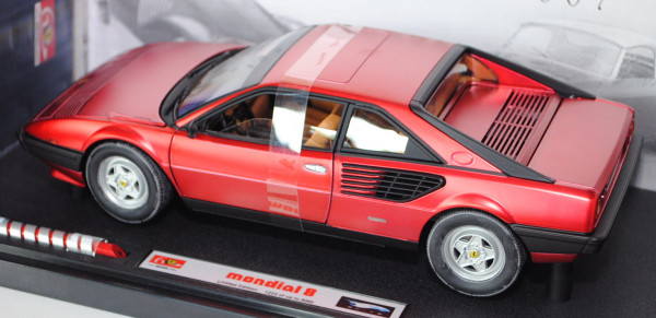 Ferrari Mondial 8 (1. Generation), Modell 1980-1982, rubinrotmetallic, ELITE, 1:18, mb (Limited Edit