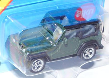 00002 Jeep Wrangler TJ 4.0 (Modell 1997-2006), chromoxydgrünmetallic/mattschwarz, innen basaltgrau,
