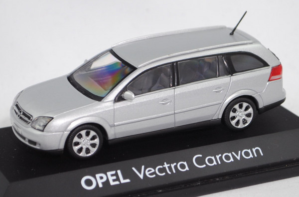 Opel Vectra Caravan (3. Generation, Typ C, Modell 2003-2005), silber, Schuco, 1:43, PC-Box (Limited)