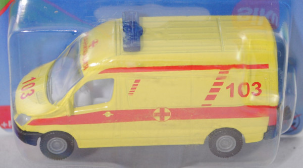 07500 RU Mercedes-Benz Sprinter II (NCV 3, W 906, Mod. 2006-2013) Ambulance, gelb, 103, P29e Limited