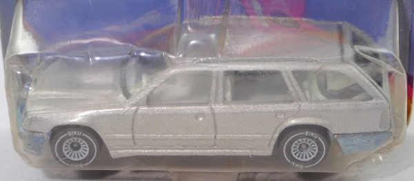00001 Mercedes-Benz 300 TE (S 124, Modell 85-86), silber, innen lichtgrau, SIKU, 1:55, P21 vergilbt