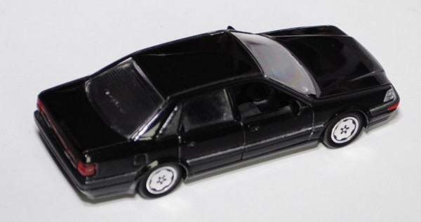 Audi V8 (D11, Typ 4C), Modell 1988-1994, schwarz, Aero-Felgen, Schabak, 1:43, Werbeschachtel