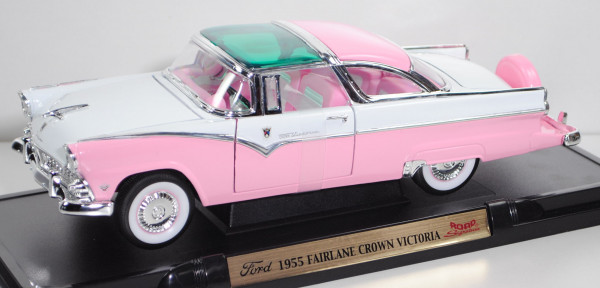 Ford Fairline Crown Victoria Skyliner (Bauj. 55), tropical rose, ROAD Signature / Yatming, 1:18, mb