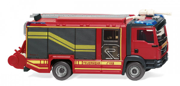 Feuerwehr - Rosenbauer AT HLF 20-16 auf MAN TGM Euro 6, rot, FEUERWEHR C 112, Wiking, 1:87, mb